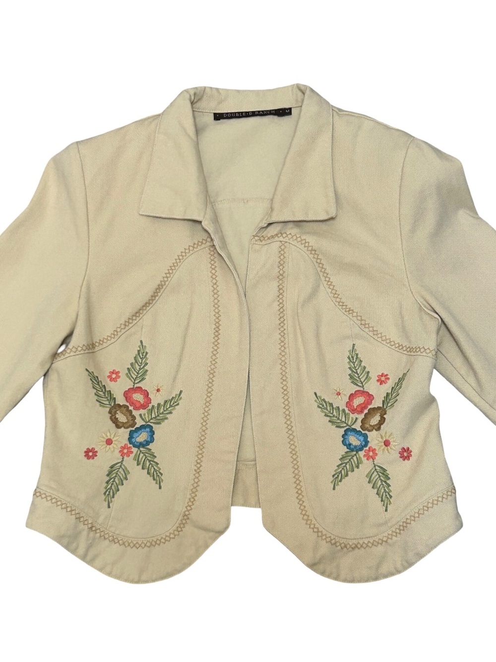 Vintage Double D Ranch Embroidered Western Jacket Size Medium